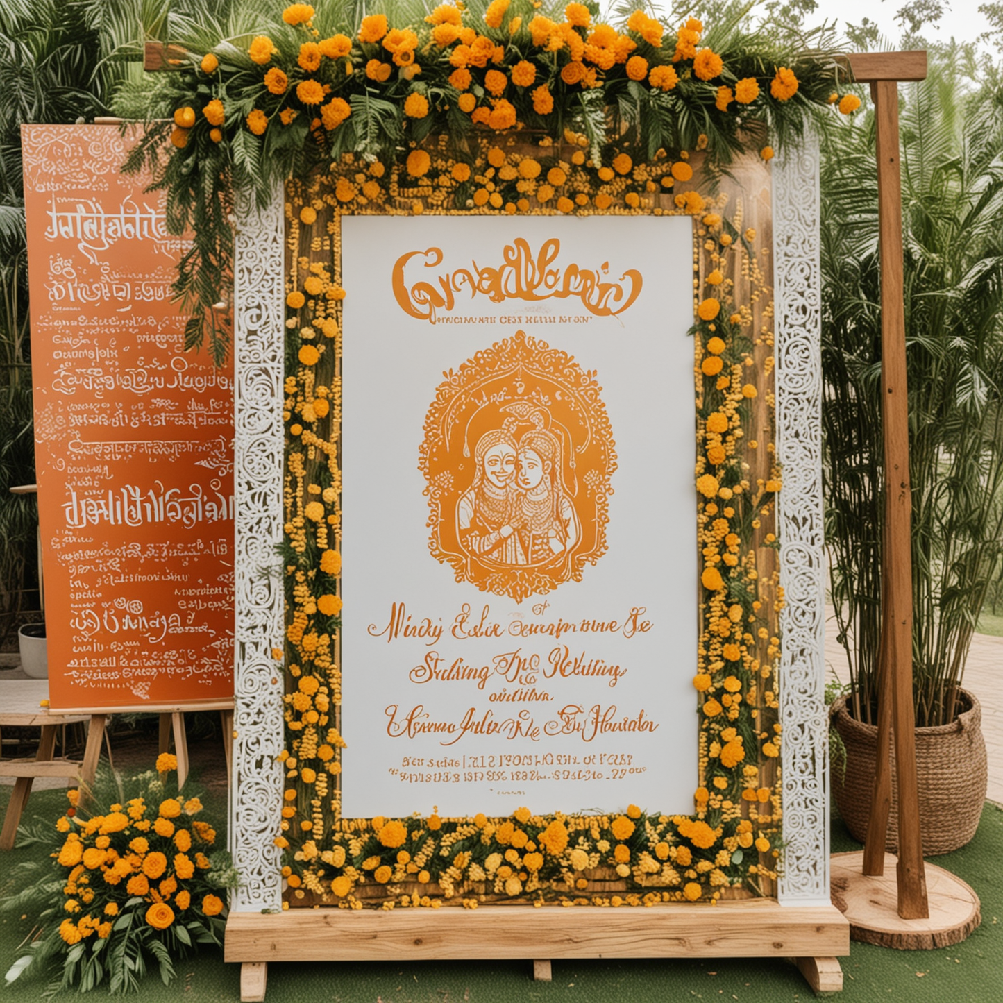 Wedding Events Welcome Sign Board