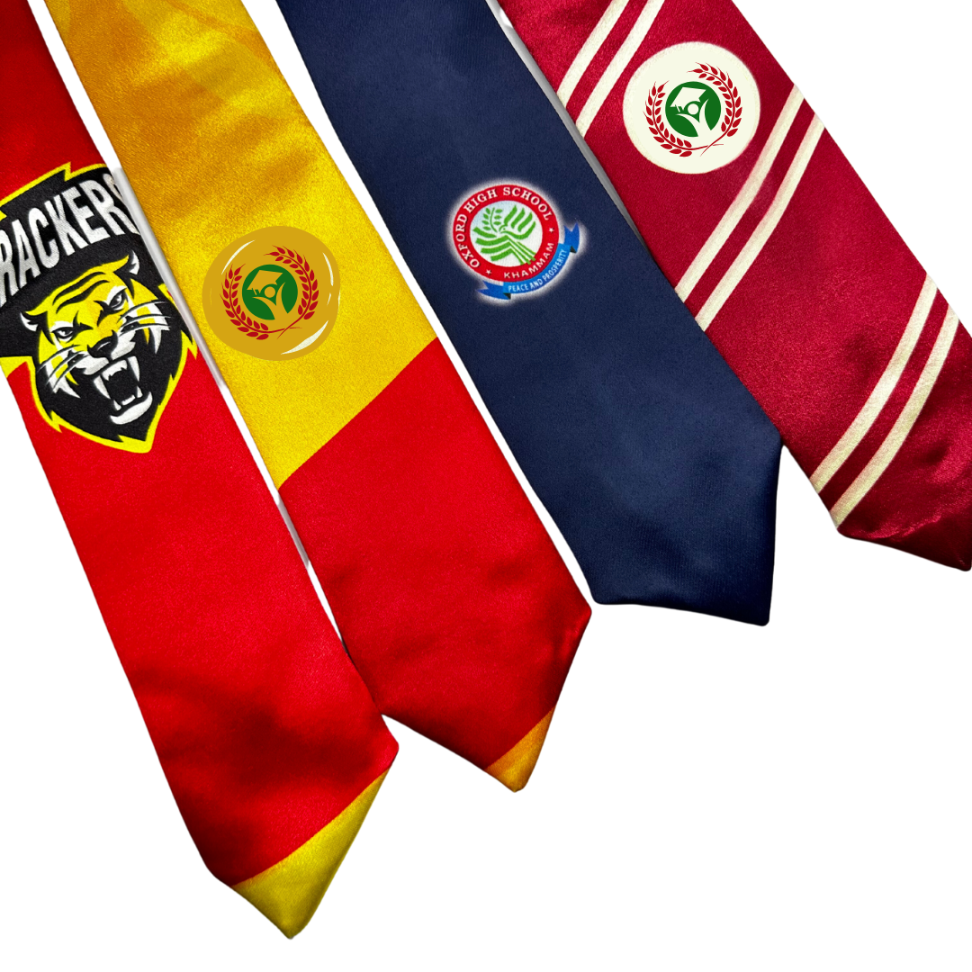 Customised Digitally Printed Premium Ties for Schools & Corporates
