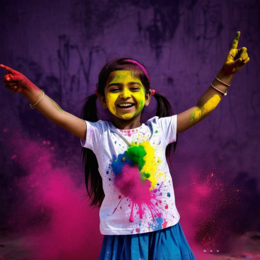 Holi Custom Printed Tshirt